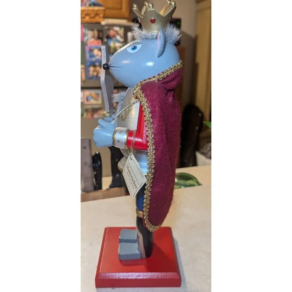 Wooden Rat Mouse King Nutcracker 14 In Tall 2006 Christmas Decor Limited Edition